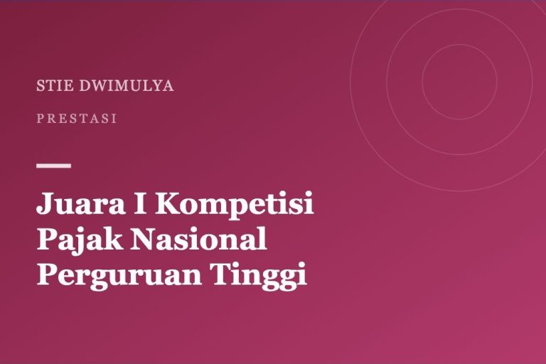Sampul artikel: Mahasiswa Akuntansi Juara I Kompetisi Pajak Nasional tingkat Perguruan Tinggi