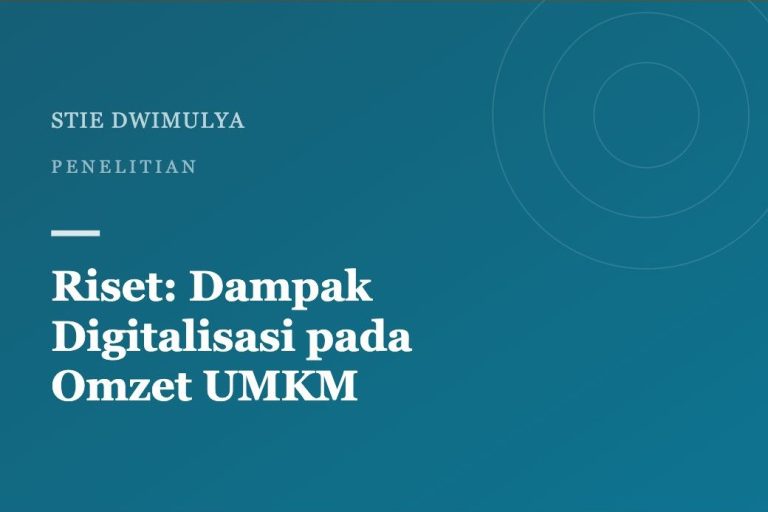 Sampul artikel: Riset Dosen: Dampak Digitalisasi terhadap Omzet UMKM Banten